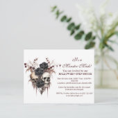 Activiteiten in de omgeving van Skull Halloween Op Feestdagenkaart (Staand voorkant)