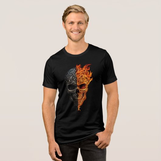 Activiteiten in de omgeving van Skull Tattoo Fire  Tri-Blend Shirt (Voorkant volledig)