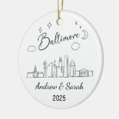 Activiteiten in de omgeving van Skyline Baltimore Keramisch Ornament (Links)