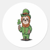 Activiteiten in de omgeving van Sloth St Patrick's Ronde Sticker (Voorkant)