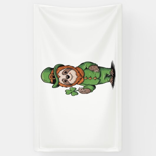 Activiteiten in de omgeving van Sloth St Patrick's Spandoek (Verticaal)