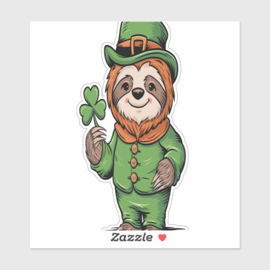 Activiteiten in de omgeving van Sloth St Patrick's Sticker (Vel)