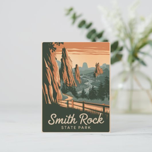 Activiteiten in de omgeving van Smith Rock State P Briefkaart (Staand voorkant)