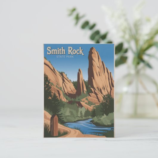 Activiteiten in de omgeving van Smith Rock State P Briefkaart (Staand voorkant)