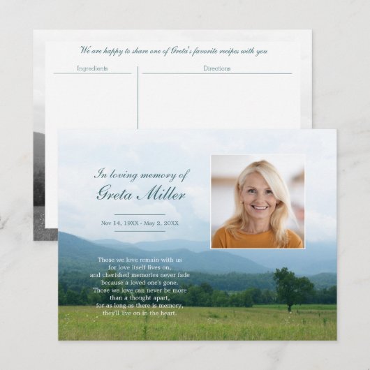 Activiteiten in de omgeving van Smoky Mountains Me Aankondigingskaart (Voorkant / Achterkant)