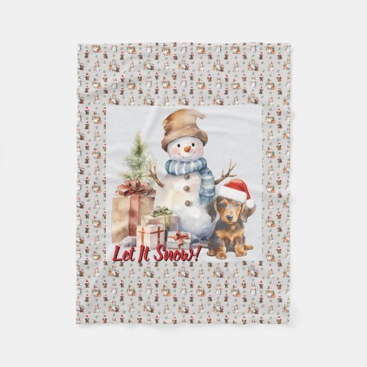 Activiteiten in de omgeving van Snow Tachshund & S Fleece Deken (Voorkant)