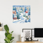 Activiteiten in de omgeving van Snowy Winter Lands Poster (Thuiskantoor)