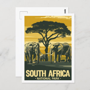 Activiteiten in de omgeving van South Africa Natio Briefkaart