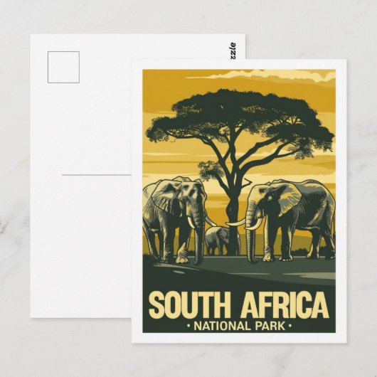 Activiteiten in de omgeving van South Africa Natio Briefkaart (Voorkant / Achterkant)