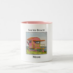 Activiteiten in de omgeving van South Beach Miami  Tweekleurige Koffiemok