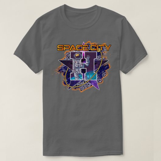 Activiteiten in de omgeving van Space City Leopard T-shirt (Design voorkant)
