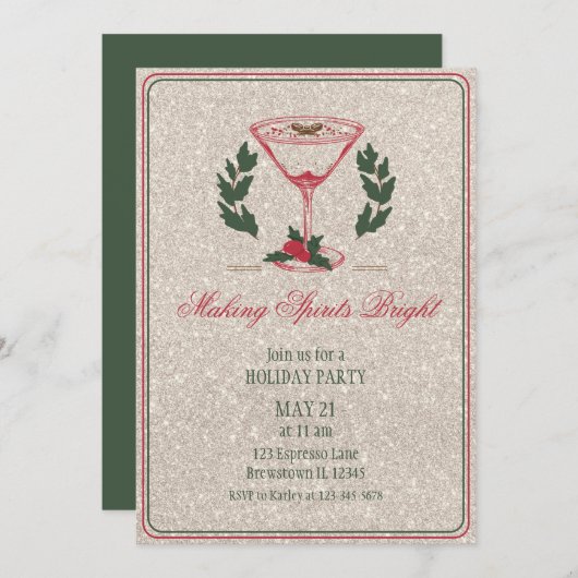 Activiteiten in de omgeving van Spirits Bright Gla Kaart (Voorkant / Achterkant)