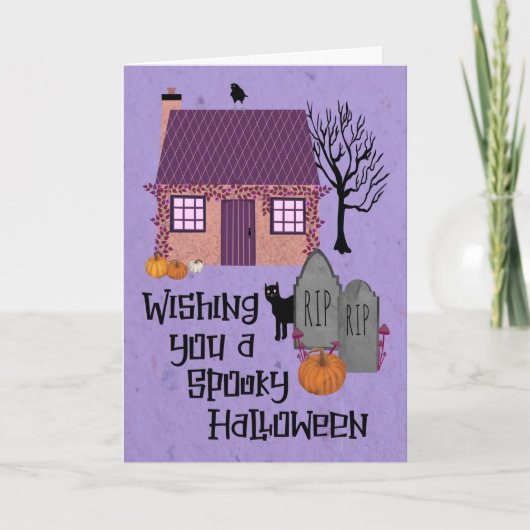 Activiteiten in de omgeving van Spooky Halloween C Kaart (Voorkant)