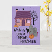 Activiteiten in de omgeving van Spooky Halloween C Kaart (Gele Bloem)