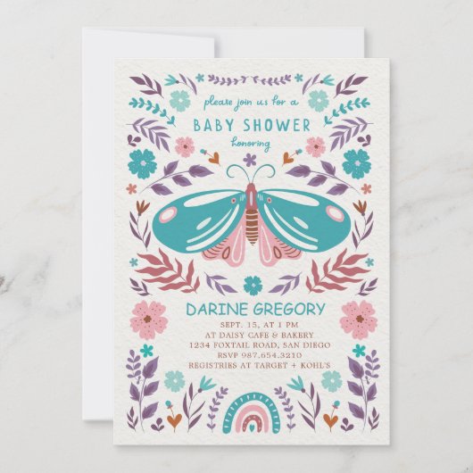 Activiteiten in de omgeving van Spring Butterfly & Kaart (Voorkant)