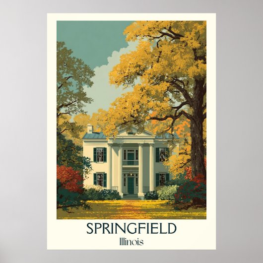 Activiteiten in de omgeving van Springfield Illino Poster (Voorkant)