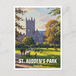 Activiteiten in de omgeving van St. Audoen's Park Briefkaart