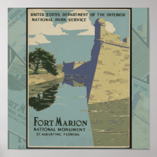 Activiteiten in de omgeving van St. Augustine Flor Poster