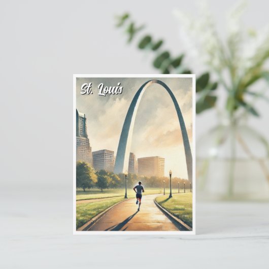 Activiteiten in de omgeving van St Louis Gateway A Briefkaart (Staand voorkant)