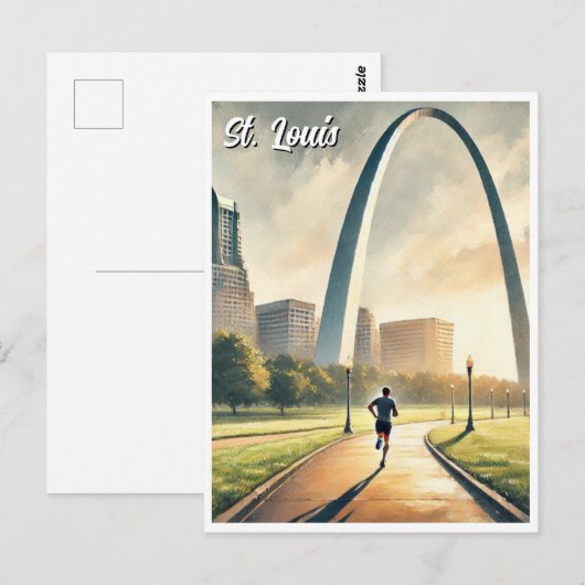 Activiteiten in de omgeving van St Louis Gateway A Briefkaart (Voorkant / Achterkant)