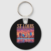 Activiteiten in de omgeving van St Louis Gateway A Sleutelhanger (Voorkant)