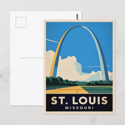 Activiteiten in de omgeving van St Louis Missouri  Briefkaart (Voorkant / Achterkant)