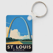 Activiteiten in de omgeving van St Louis Missouri  Sleutelhanger (Achterkant)