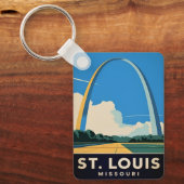 Activiteiten in de omgeving van St Louis Missouri  Sleutelhanger (Voorkant)
