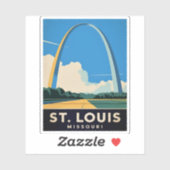 Activiteiten in de omgeving van St Louis Missouri  Sticker (Vel)