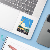 Activiteiten in de omgeving van St Louis Missouri  Sticker (Laptop met iPhone)