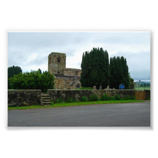 Activiteiten in de omgeving van St. Mary's Church, Foto Afdruk (Voorkant)