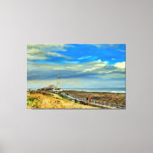 Activiteiten in de omgeving van St Mary's Lighthou Canvas Afdruk (Voorkant)