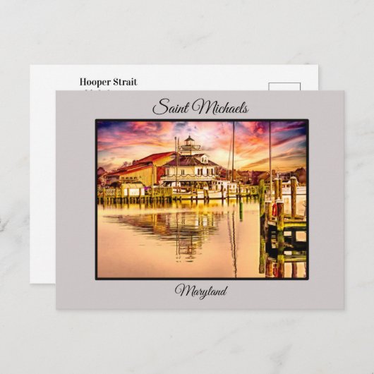 Activiteiten in de omgeving van St Michales Hooper Briefkaart (Voorkant / Achterkant)