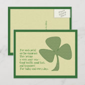 Activiteiten in de omgeving van St. Patrick's Day Briefkaart (Voorkant / Achterkant)