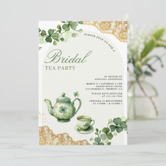 Activiteiten in de omgeving van St Patrick's Day S Kaart (Staand voorkant)