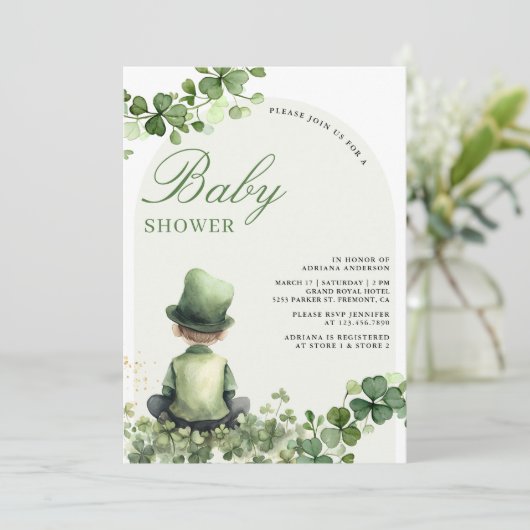 Activiteiten in de omgeving van St Patrick's Day S Kaart (Staand voorkant)