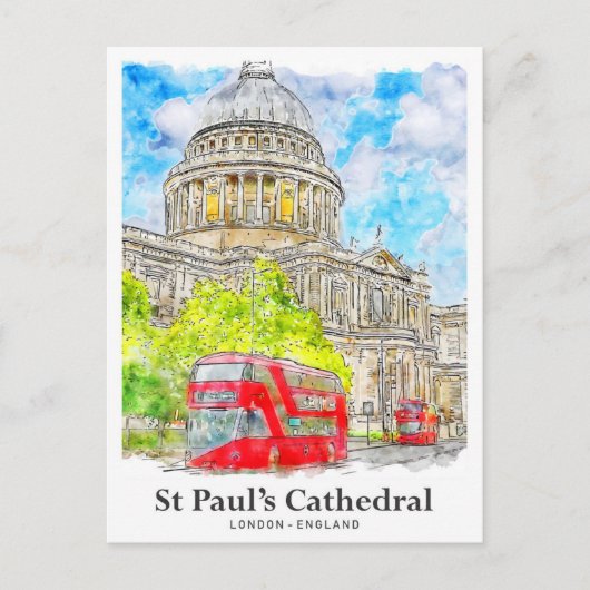 Activiteiten in de omgeving van St Paul's Cathedra Briefkaart (Voorkant)