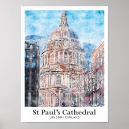 Activiteiten in de omgeving van St Paul's Cathedra Poster