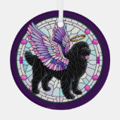 Activiteiten in de omgeving van Standing Newfoundl Glas Ornament (Achterkant)