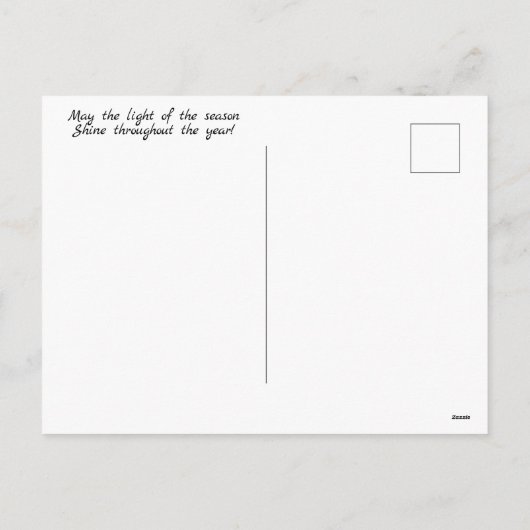 Activiteiten in de omgeving van Star of David Hanu Feestdagenkaart (Achterkant)