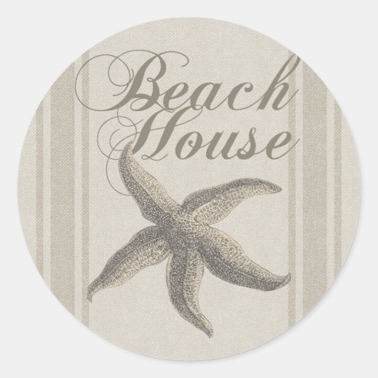 Activiteiten in de omgeving van Starfish Beach Hou Ronde Sticker (Voorkant)