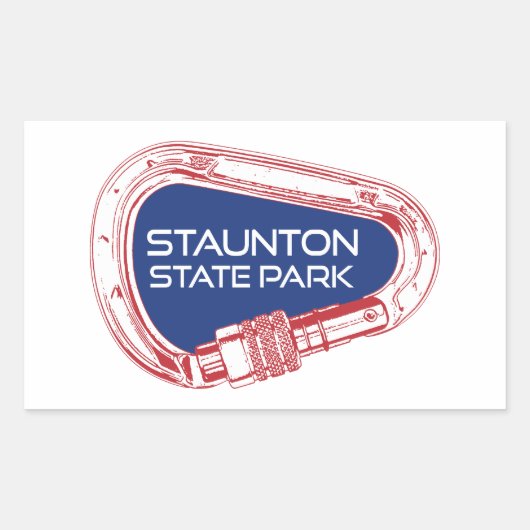 Activiteiten in de omgeving van Staunton State Par Rechthoekige Sticker (Voorkant)