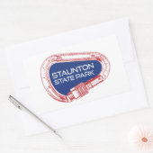 Activiteiten in de omgeving van Staunton State Par Rechthoekige Sticker (Envelop)