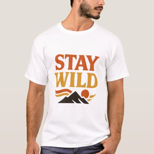 Activiteiten in de omgeving van Stay Wild - Retro T-shirt (Voorkant)