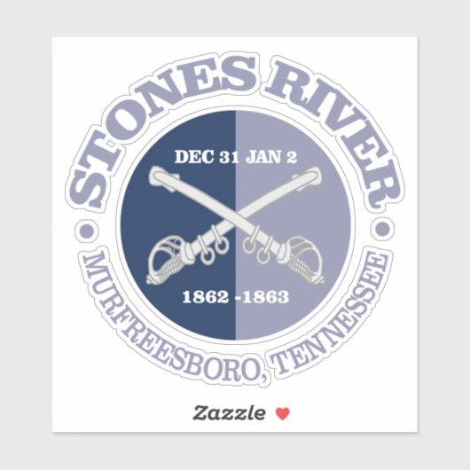 Activiteiten in de omgeving van Stones River (B&G) Sticker (Vel)
