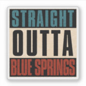 Activiteiten in de omgeving van Straight Outta Blu Sticker (Voorkant)