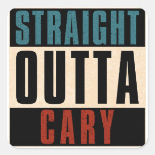Activiteiten in de omgeving van Straight Outta Car Vierkante Sticker