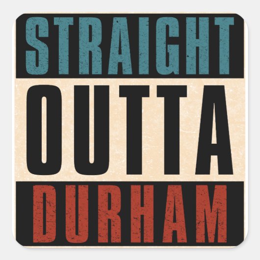 Activiteiten in de omgeving van Straight Outta Dur Vierkante Sticker (Voorkant)