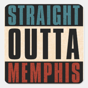 Activiteiten in de omgeving van Straight Outta Mem Vierkante Sticker