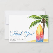 Activiteiten in de omgeving van Summer Beach Baby Bedankkaart (Voorkant)